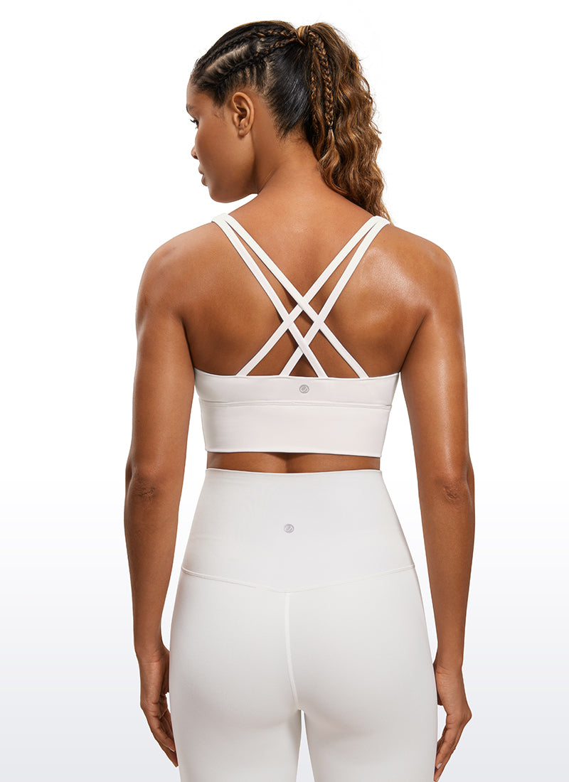 Nakedfeel Strappy Longline Bra Criss Cross Back