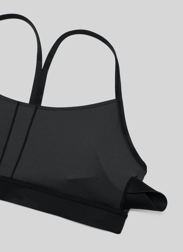 CRZ YOGA Women's Yoga Light Support Butterluxe Sports Bra Y back Dark Grey Camouflage 2 @model_info:NEW