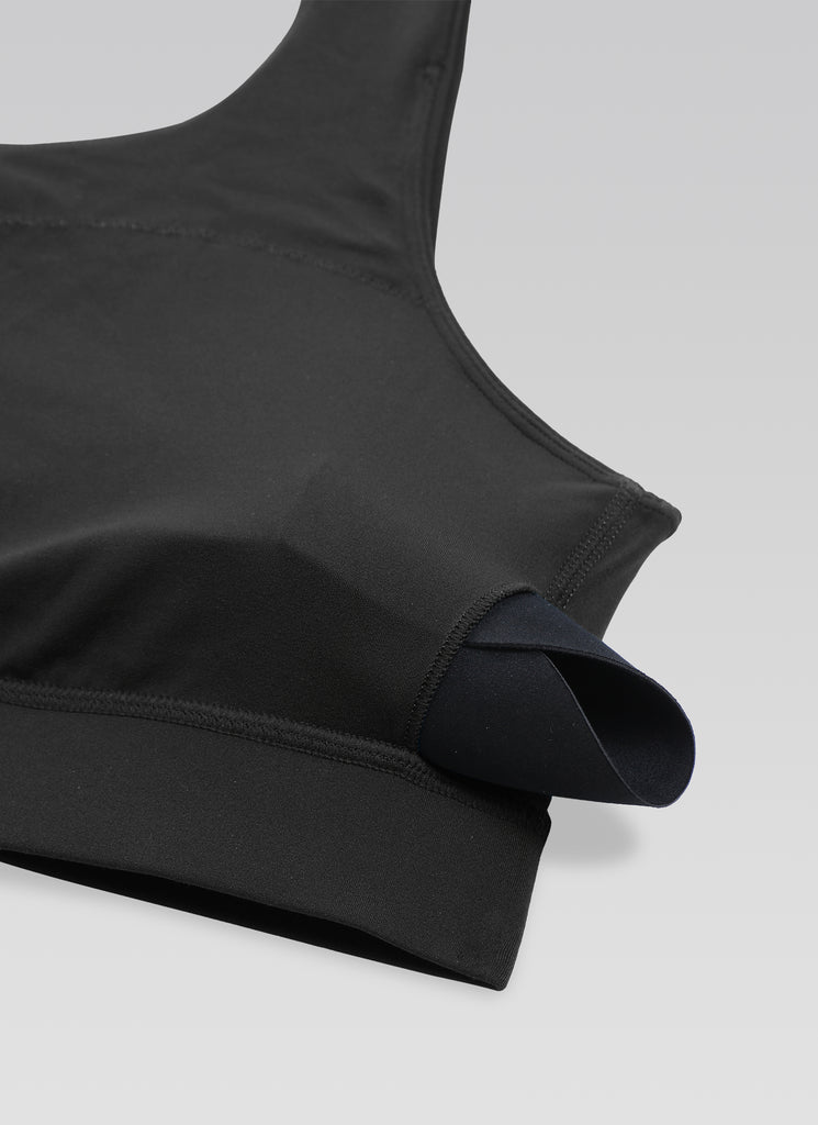 CRZ YOGA Butterluxe Womens One Shoulder Sports Bra Asymmetrical Padded Black