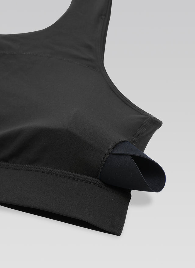 CRZ YOGA Butterluxe Womens One Shoulder Sports Bra Asymmetrical Padded Black