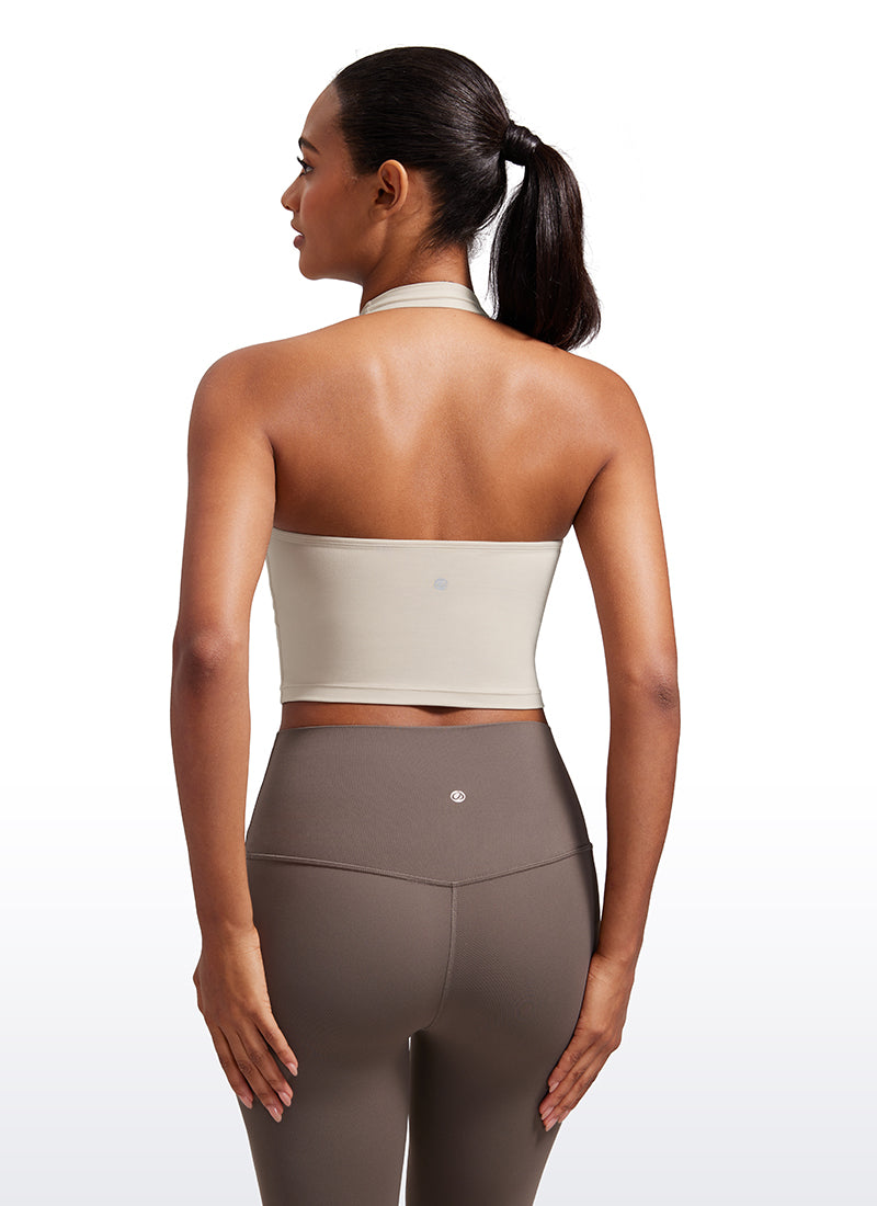 Butterluxe Halter Built-in Bra Tanks