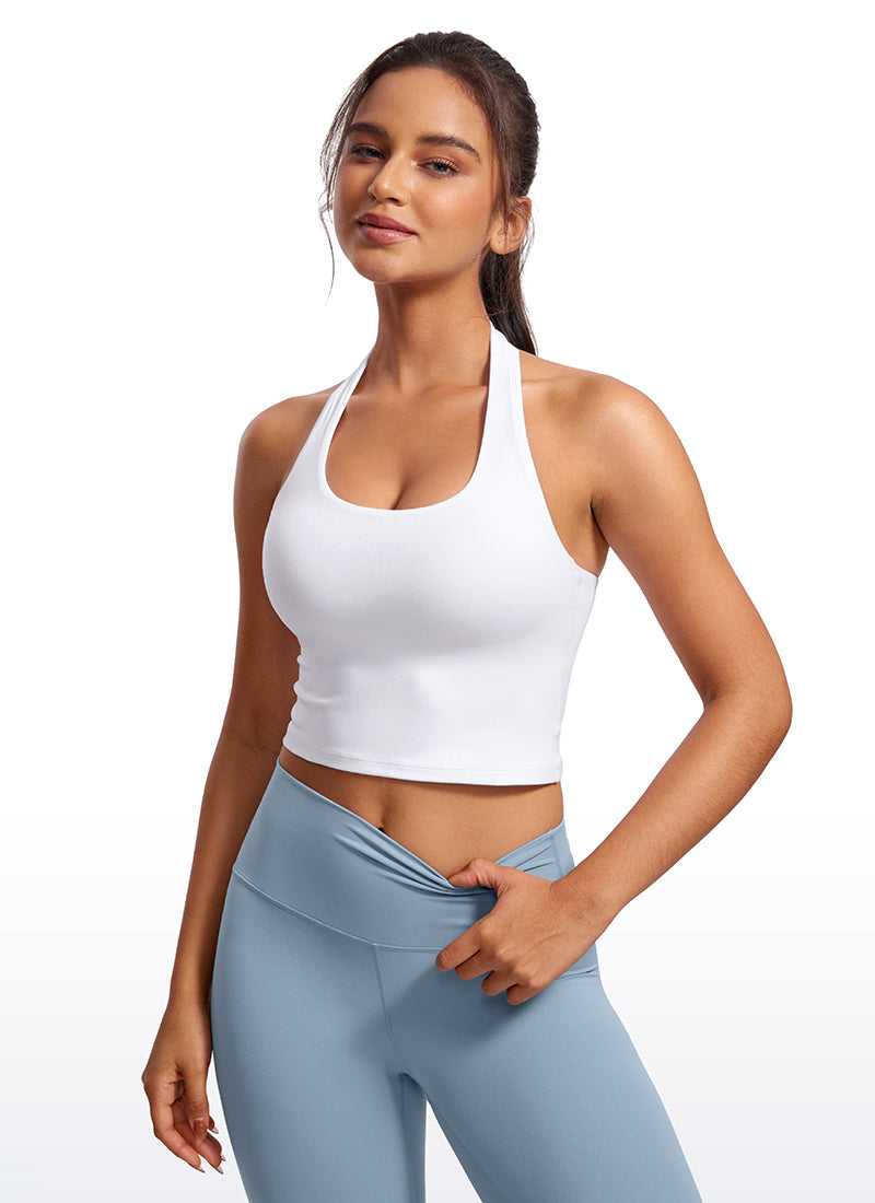 Butterluxe Halter Built-in Bra Tanks