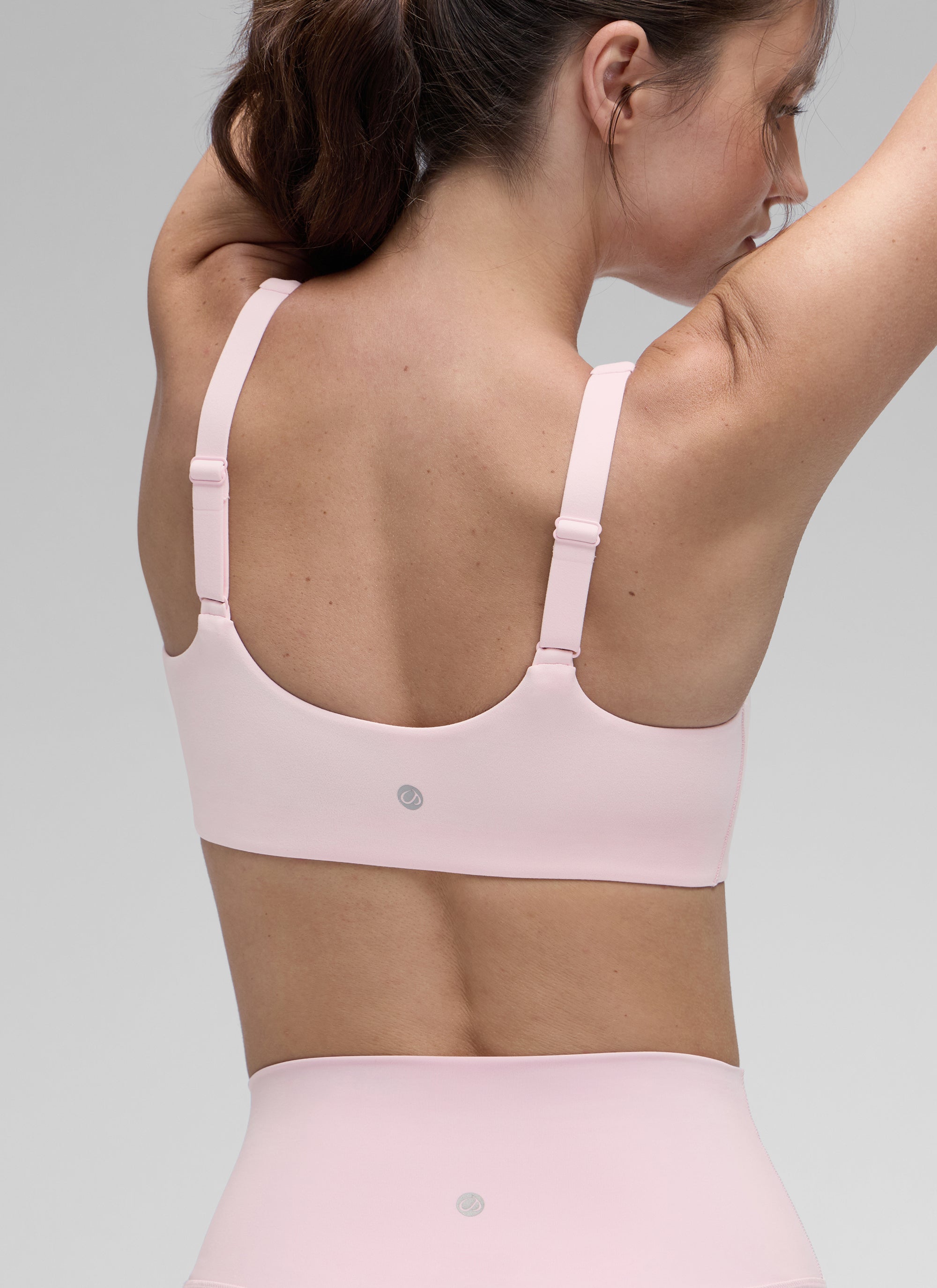 CRZ YOGA Women Butterluxe Soft Double Lined Scoop Neck Sports Bras Strawberry Pink