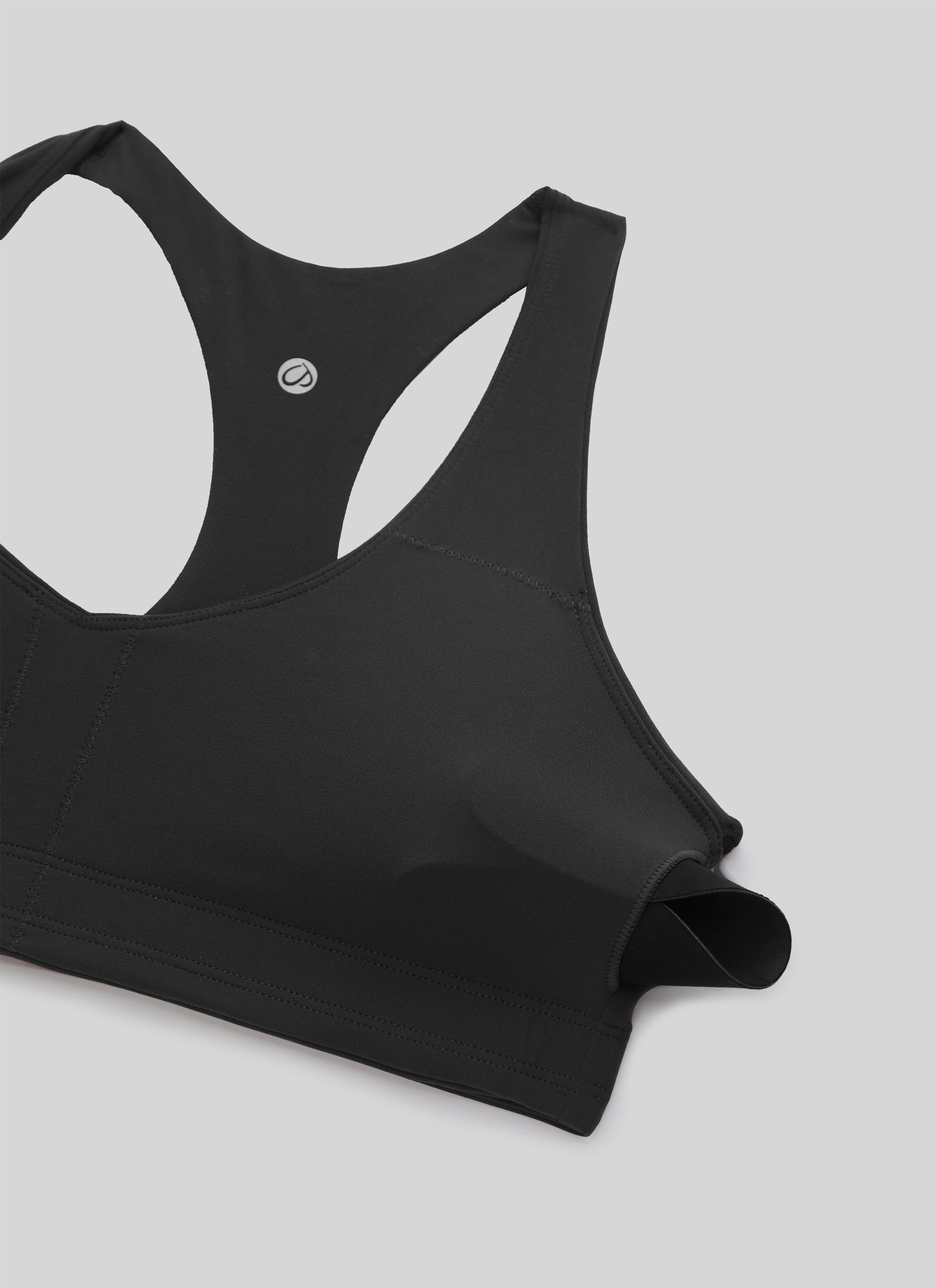 CRZ YOGA Women's Butterluxe Yoga V Neck RacerBack Build in Sports Bra Black @model_info:NEW