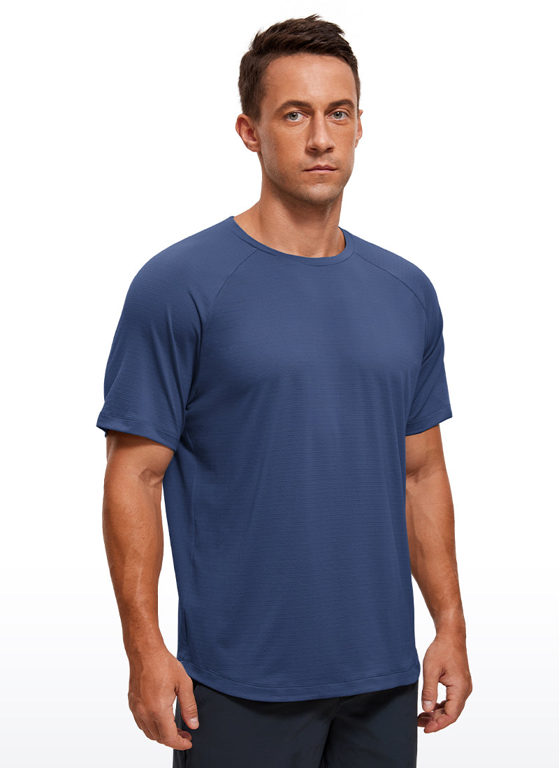 Lightweight Quick Dry Short Sleeves Crew Neck