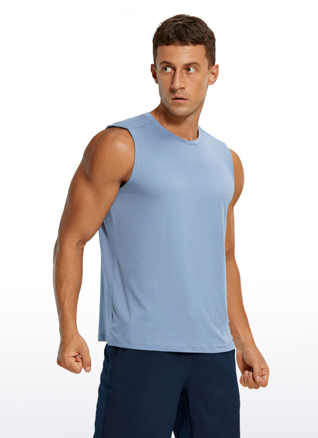 Stretch Quick Dry Tank Tops Crewneck