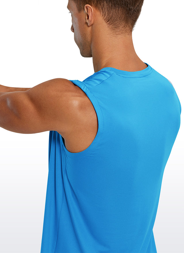 Stretch Quick Dry Tank Tops Crewneck