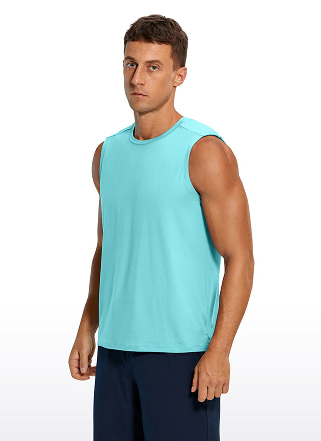 Stretch Quick Dry Tank Tops Crewneck