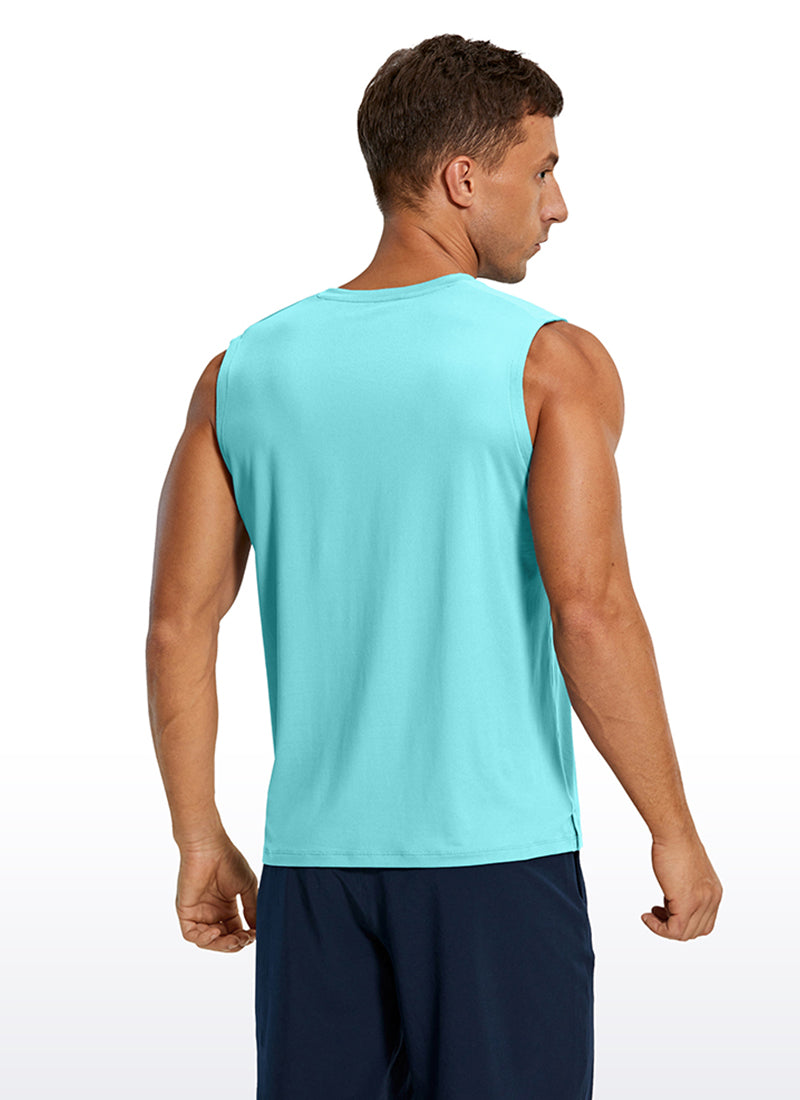 Stretch Quick Dry Tank Tops Crewneck