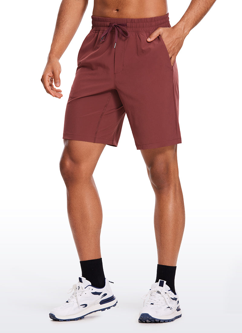 CRZ YOGA Men's Train Relaxed Fit Feathery-Fit Linerless Shorts 9'' Savannah