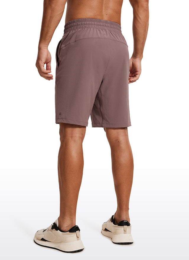 CRZ YOGA Men's Train Relaxed Fit Feathery-Fit Linerless Shorts 9'' Mauve