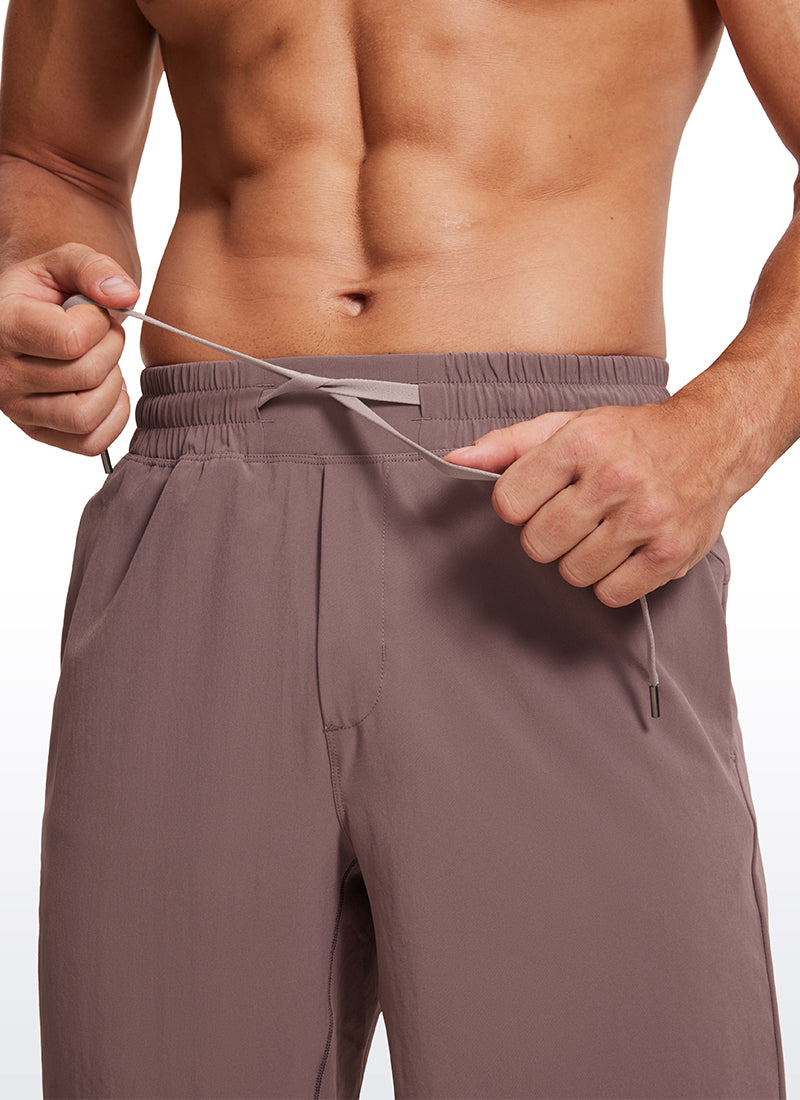 CRZ YOGA Men's Train Relaxed Fit Feathery-Fit Linerless Shorts 9'' Mauve