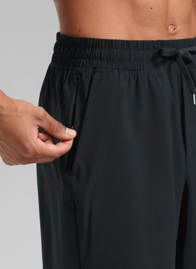 CRZ YOGA Men's Train Relaxed Fit Feathery-Fit Linerless Shorts 9'' Black @model_info:R