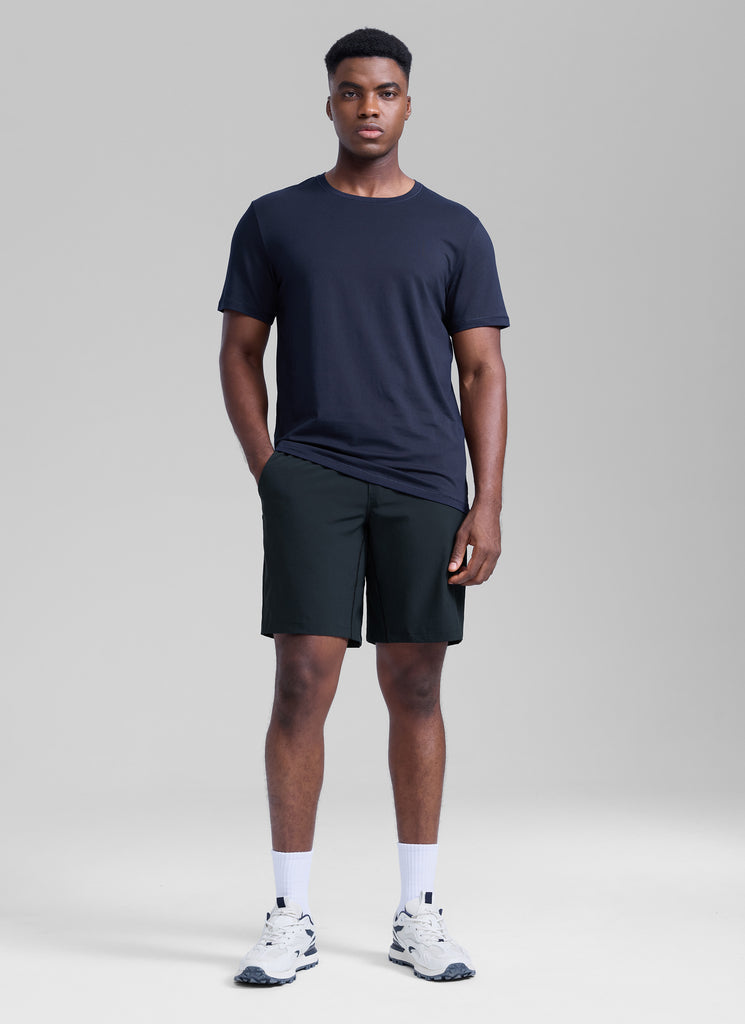 CRZ YOGA Men's Train Relaxed Fit Feathery-Fit Linerless Shorts 9'' True Navy