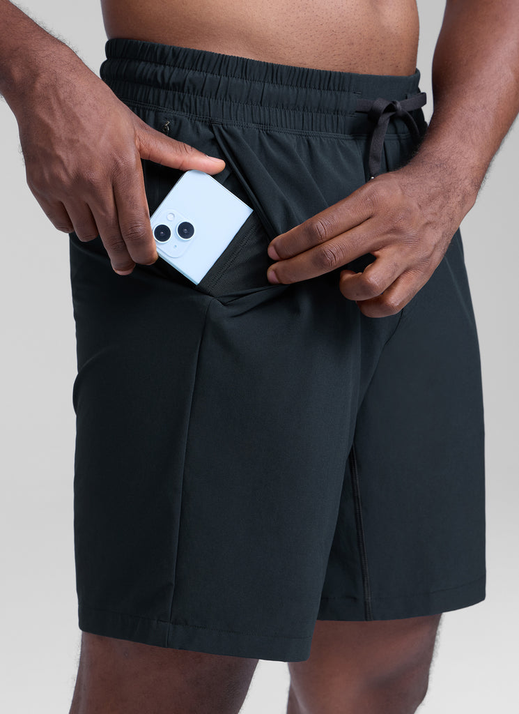 CRZ YOGA Men's Train Relaxed Fit Feathery-Fit Linerless Shorts 9'' True Navy