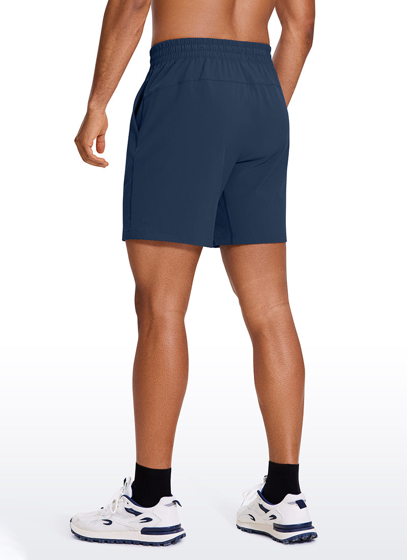 CRZ YOGA Men's Train Classic Fit Feathery-Fit Linerless Shorts 7'' Electric Blue