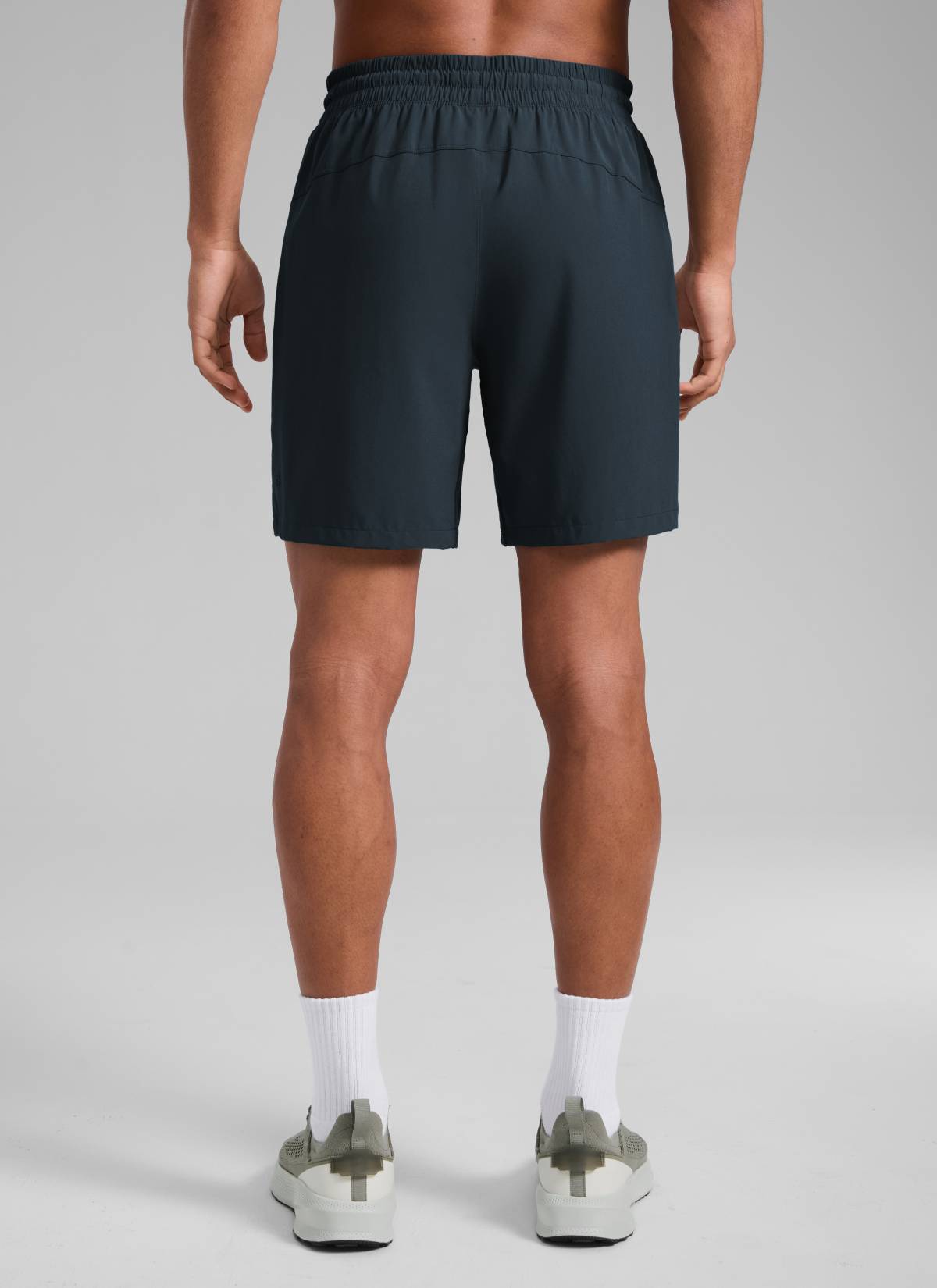 CRZ YOGA Men's Train Classic Fit Feathery-Fit Linerless Shorts 7'' True Navy