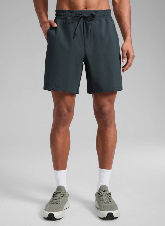 CRZ YOGA Men's Train Classic Fit Feathery-Fit Linerless Shorts 7'' Melanite