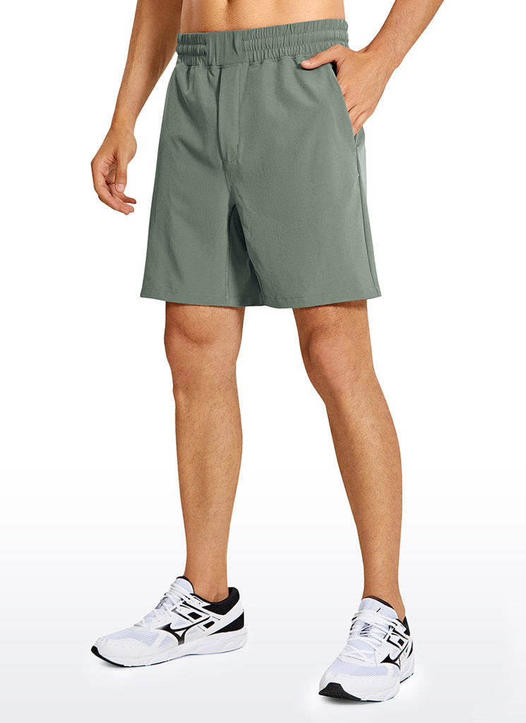 CRZ YOGA Men's Train Classic Fit Feathery-Fit Linerless Shorts 7'' Stelindigo