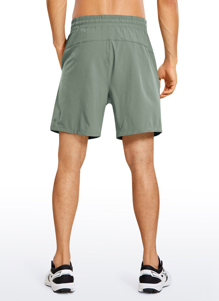 CRZ YOGA Men's Train Classic Fit Feathery-Fit Linerless Shorts 7'' Stelindigo