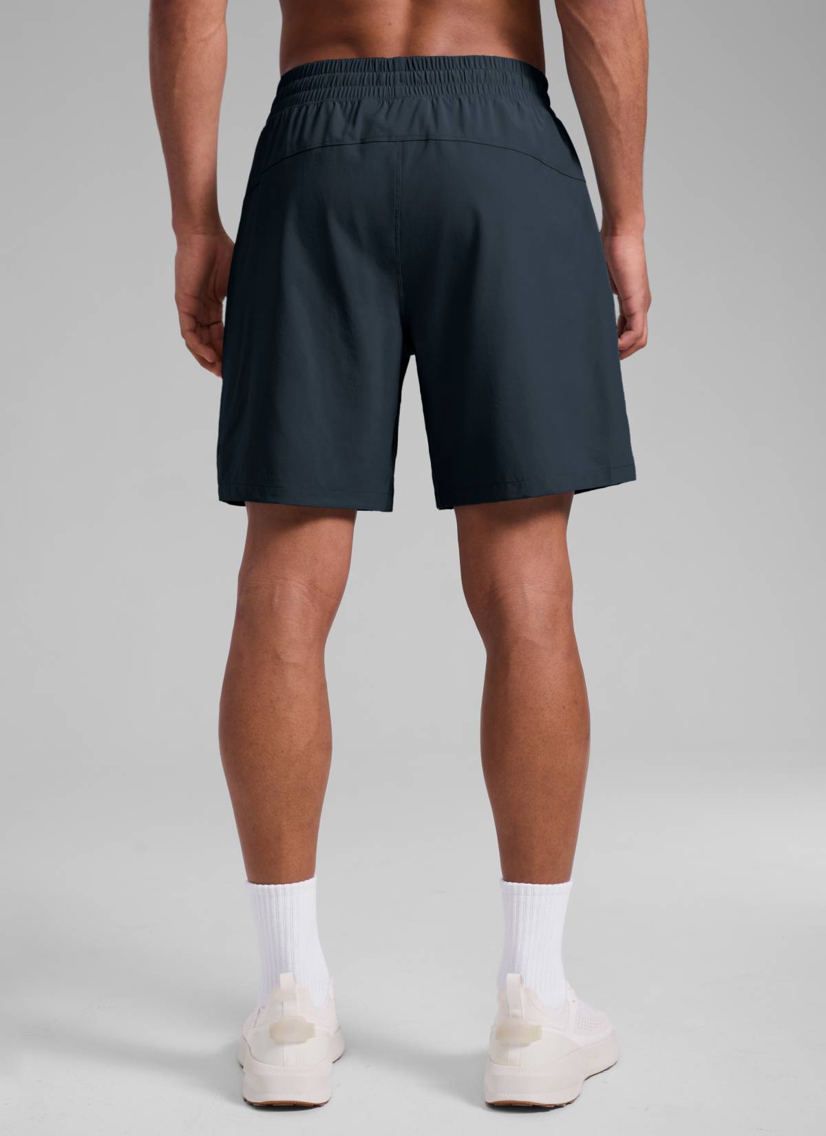 CRZ YOGA Men's Train Run Classic Fit Feathery-Fit Lined Shorts 7'' True Navy @model_info:Rafael