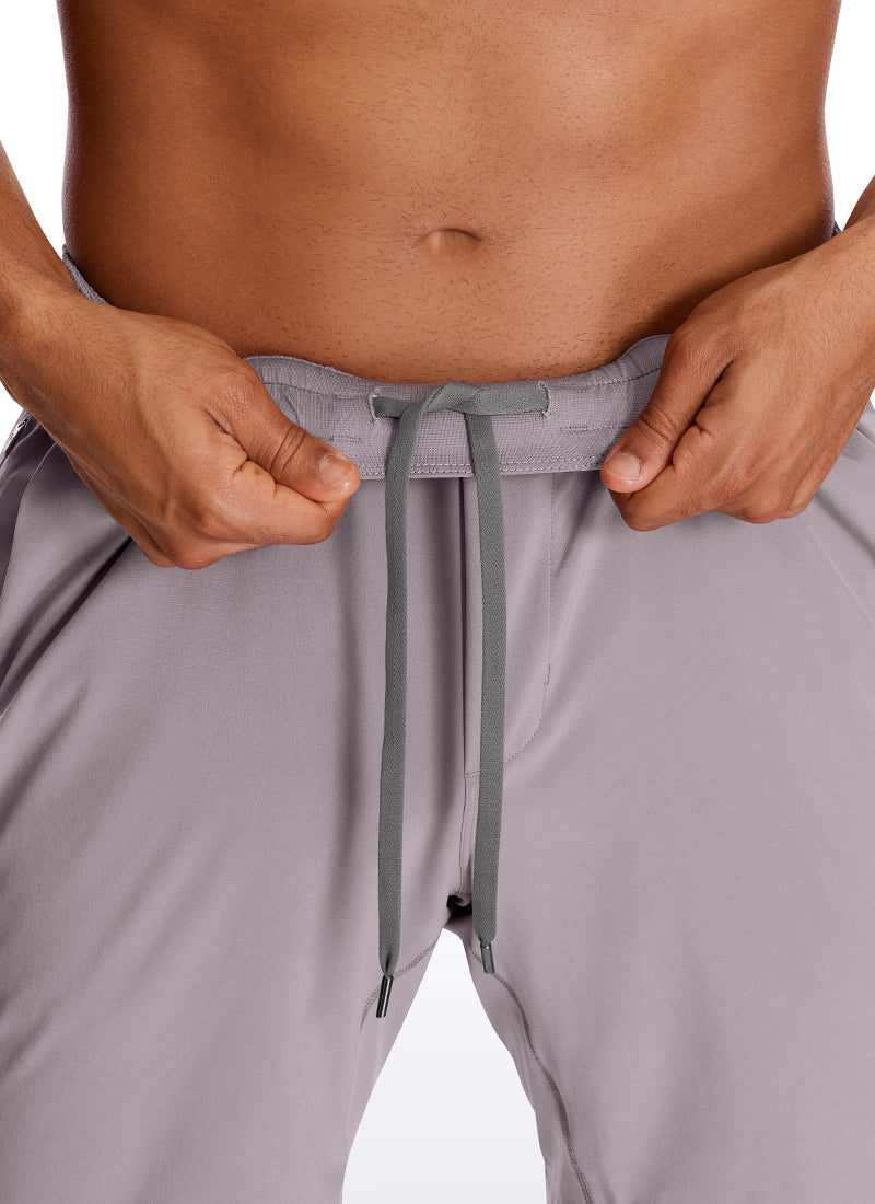 CRZ YOGA Men's Train Run Classic Fit Feathery-Fit Lined Shorts 7'' Lunar Rock