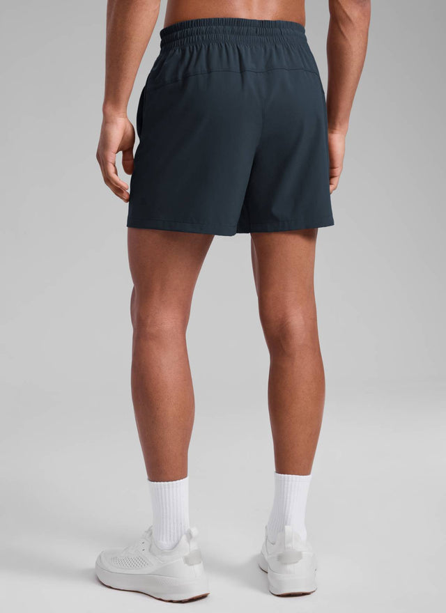 CRZ YOGA Men's Running Feathery-Fit Workout Linerless Shorts 5'' True Navy