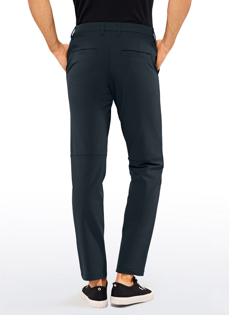 CRZ YOGA Men's Golf Slim Fit Stretch Slim-Fit Pants with Pockets 33'' True Navy