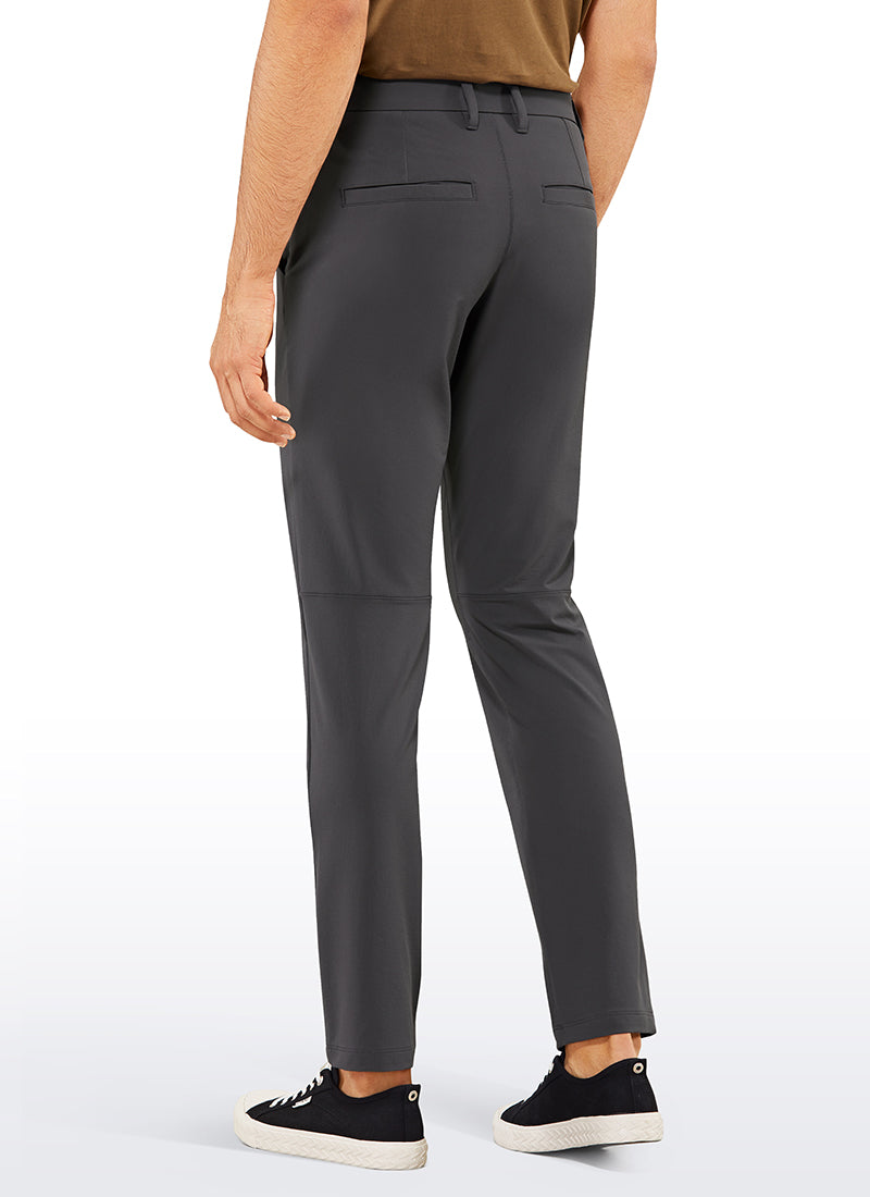 CRZ YOGA Men's Golf Slim Fit Stretch Slim-Fit Pants with Pockets 33'' Ink Gray