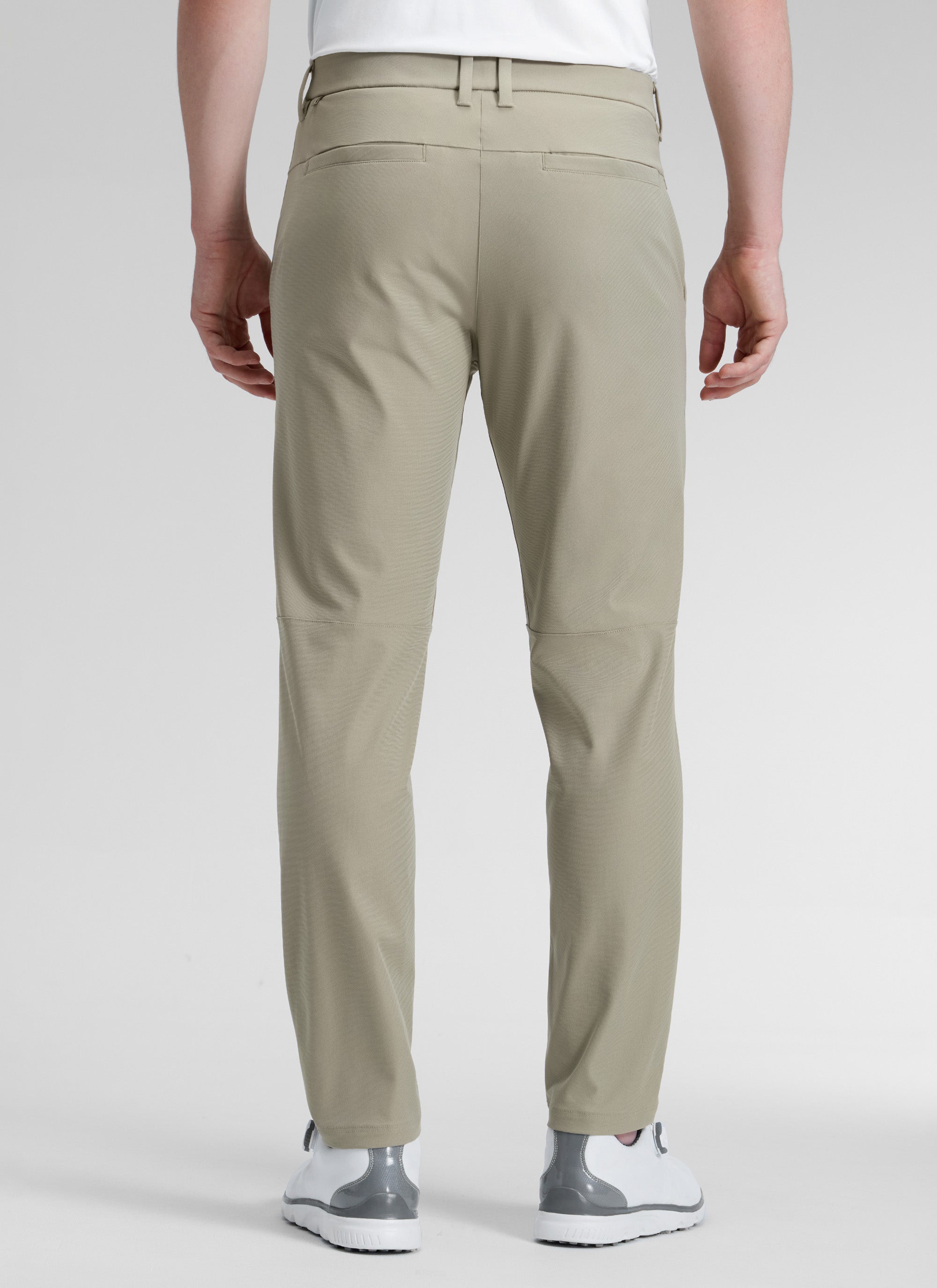 CRZ YOGA Mens Work Classic Fit All-Day Comfort Golf Pants Pockets 30'' Khali Barley @model_info:Henry