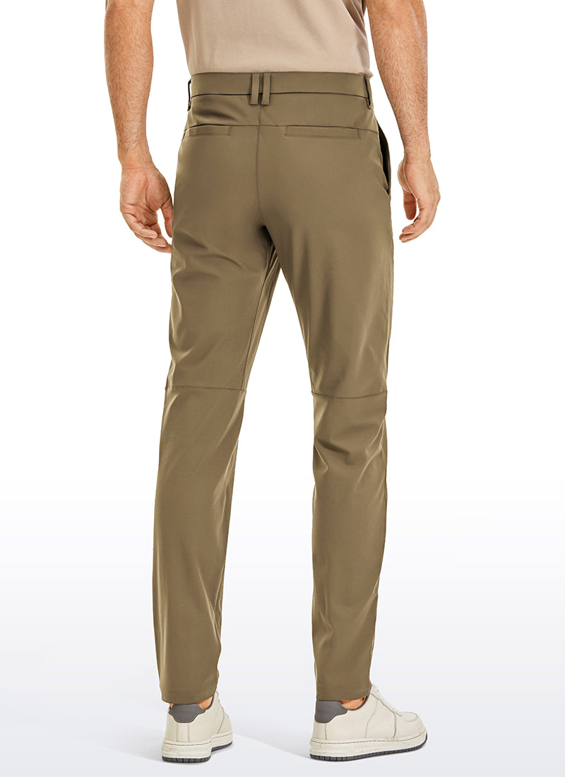 CRZ YOGA Mens Work Classic Fit All-Day Comfort Golf Pants Pockets 32'' Artifact Brown @model_info:M