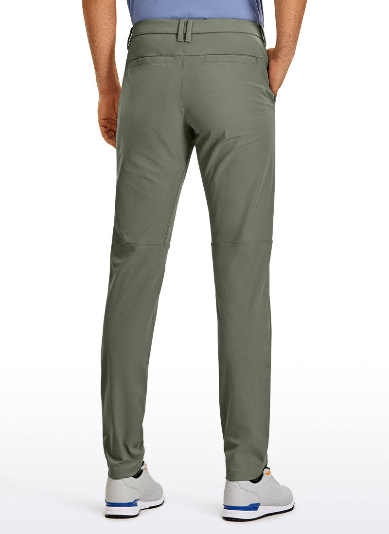 CRZ YOGA Men's All Day Comfy Quick Dry Regular Fit Casual Golf Pant Light Army Green