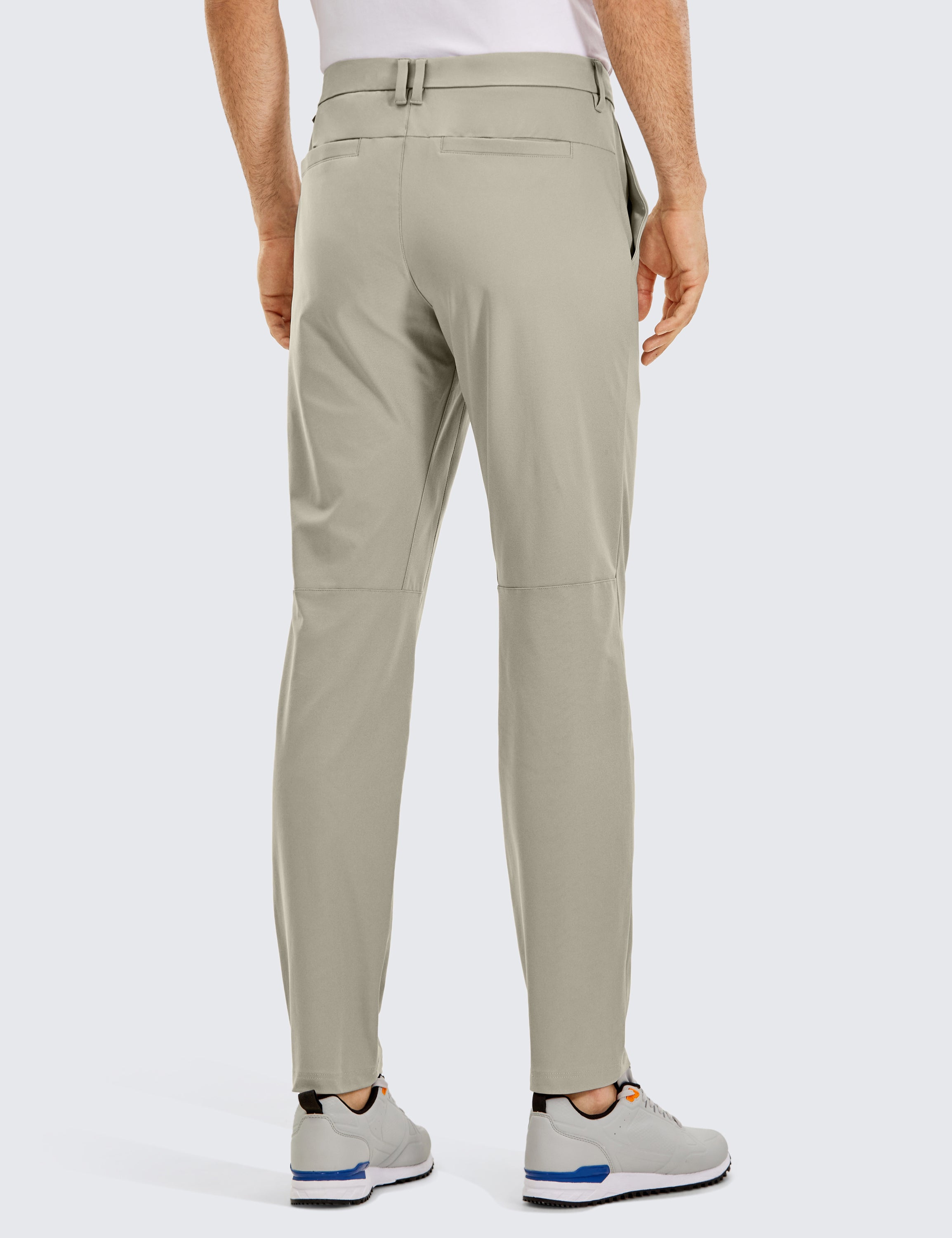 CRZ YOGA Men's All Day Comfy Quick Dry Regular Fit Casual Golf Pant Khali Barley