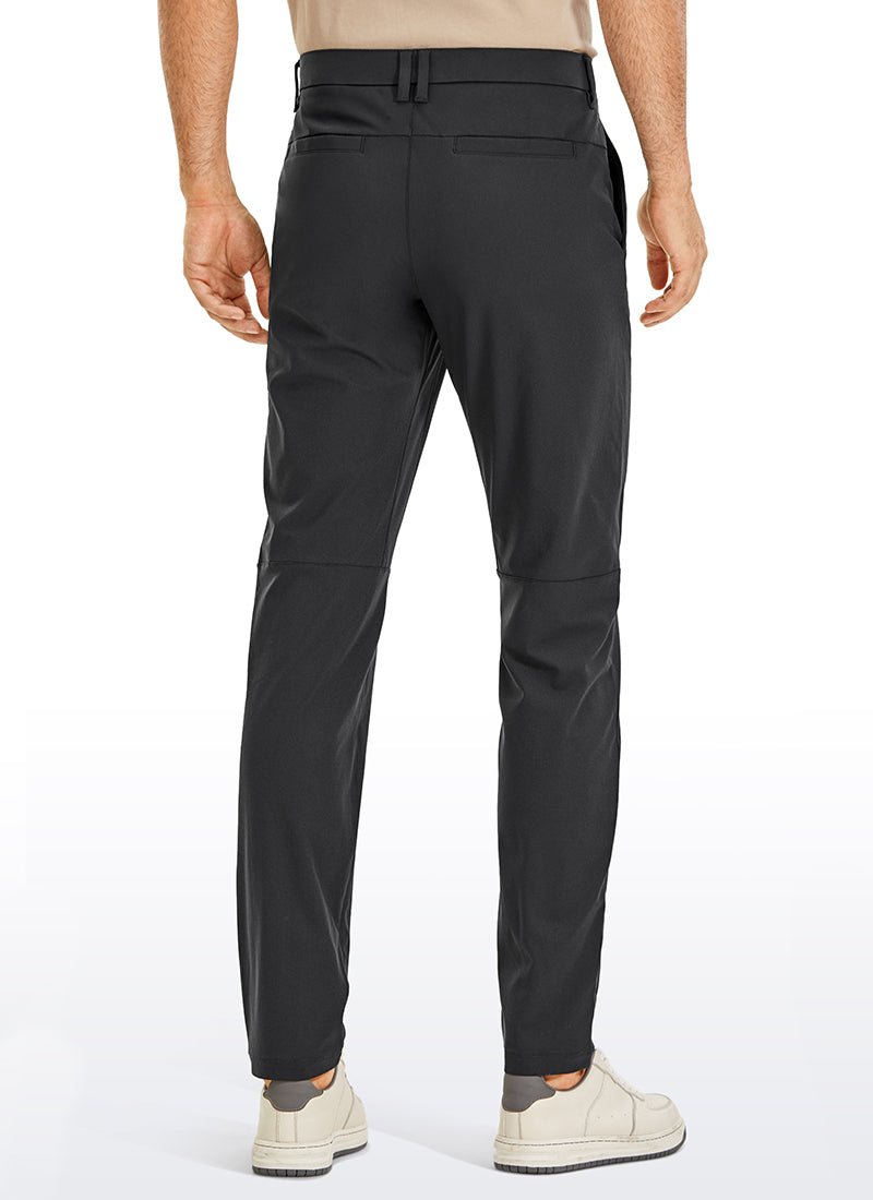 CRZ YOGA Mens Work Classic Fit All-Day Comfort Golf Pants Pockets 32'' Ink Gray