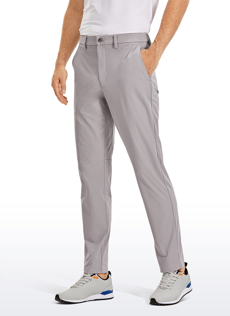 CRZ YOGA Mens Work Classic Fit All-Day Comfort Golf Pants Pockets 32'' Dark Chrome @model_info:MIL