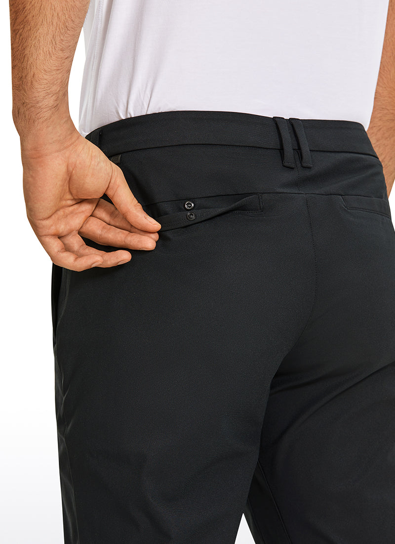 CRZ YOGA Man's All-Day Comfy Quick Dry Pocket Golf Pant 36” Black