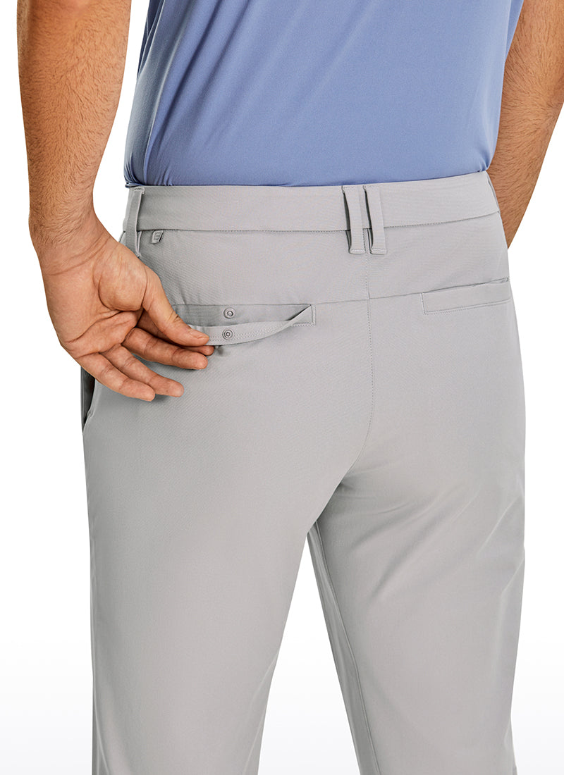 CRZ YOGA Man's All-Day Comfy Quick Dry Pocket Golf Pant 36” Gull Gray @model_info:M
