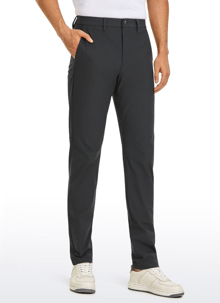CRZ YOGA Man's All-Day Comfy Quick Dry Pocket Golf Pant 36” Black