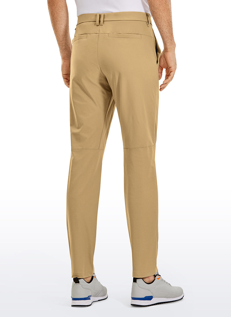 CRZ YOGA Man's All-Day Comfy Quick Dry Pocket Golf Pant 36” Khaki Sand