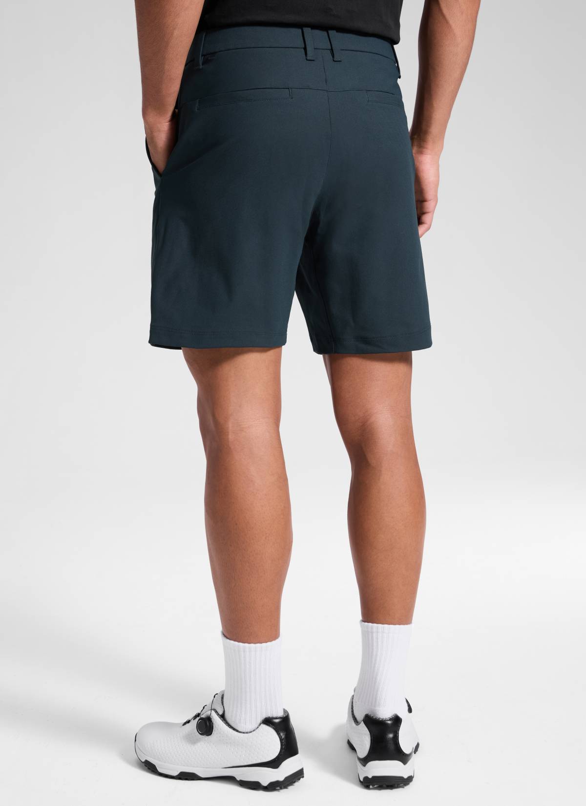 CRZ YOGA Men's Work Classic Fit All-Day Comfort Golf Shorts Pocket 7'' True Navy