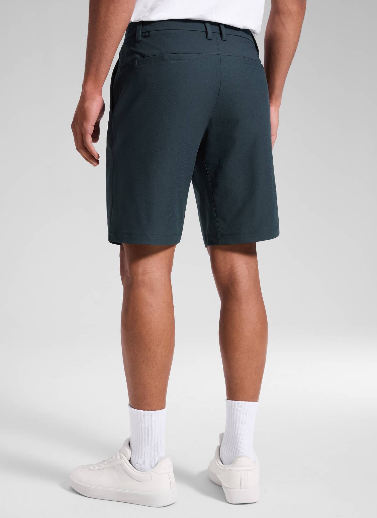 CRZ YOGA Men's Work Classic Fit All-Day Comfort Golf Shorts Pocket 9'' True Navy