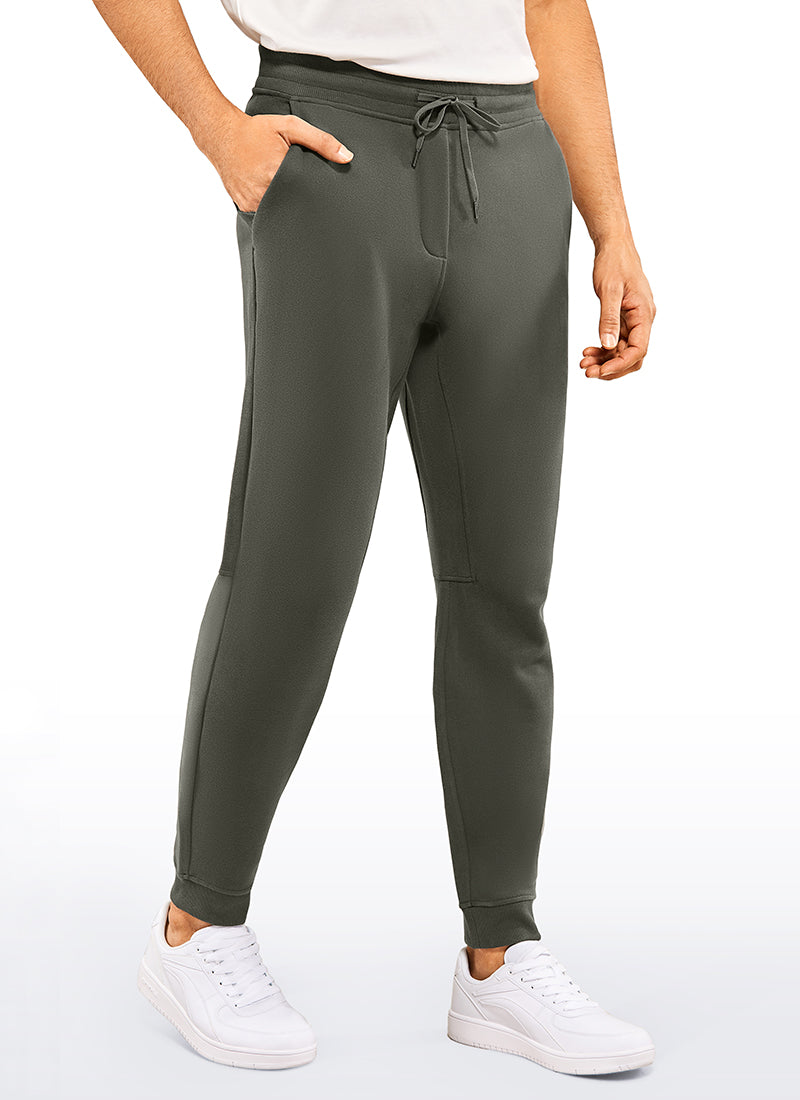 CRZ YOGA Men's Train Relaxed Fit Cotton Fleece Lined Joggers 29'' Ink Blue