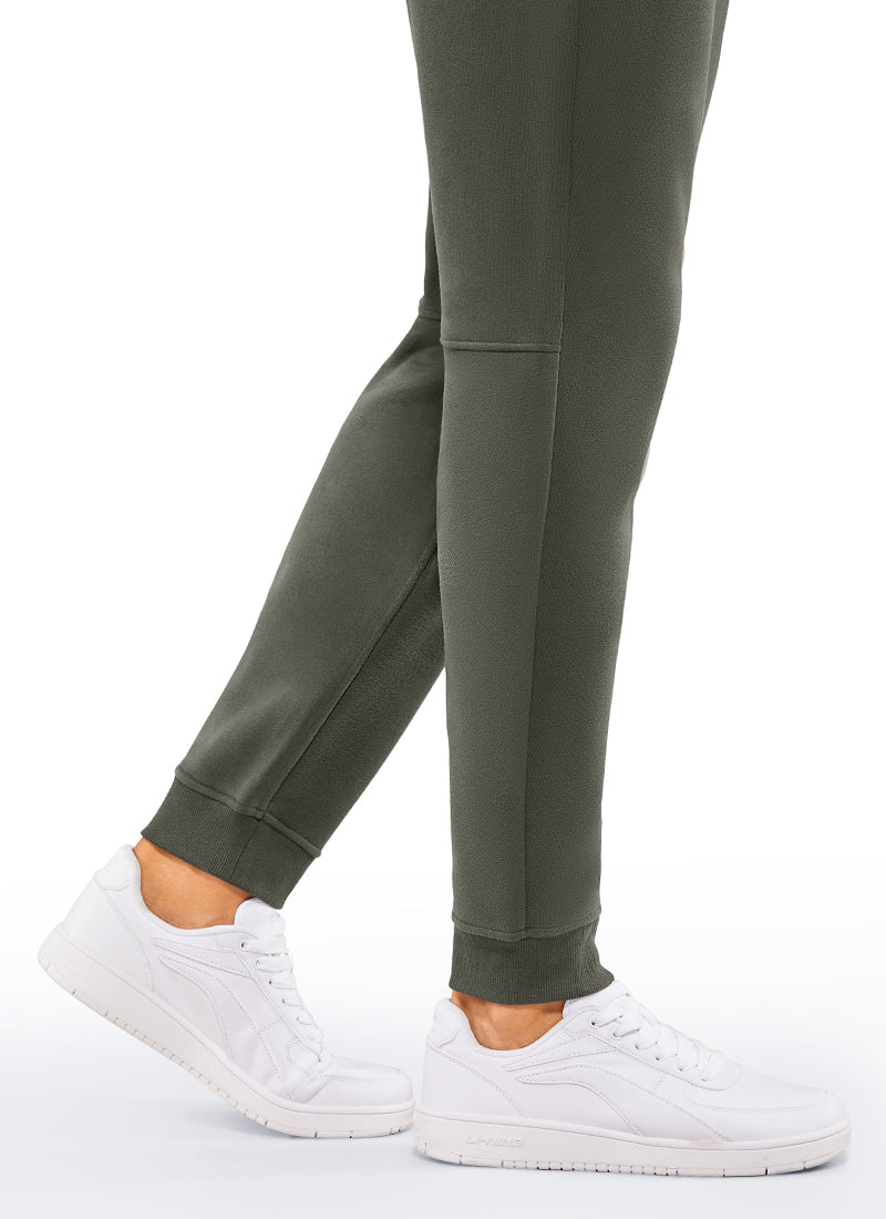 CRZ YOGA Men's Train Relaxed Fit Cotton Fleece Lined Joggers 29'' Ink Blue
