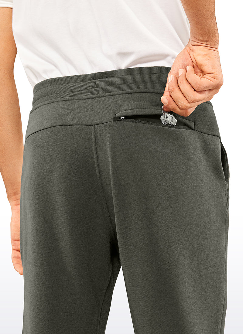 CRZ YOGA Men's Train Relaxed Fit Cotton Fleece Lined Joggers 29'' Ink Blue