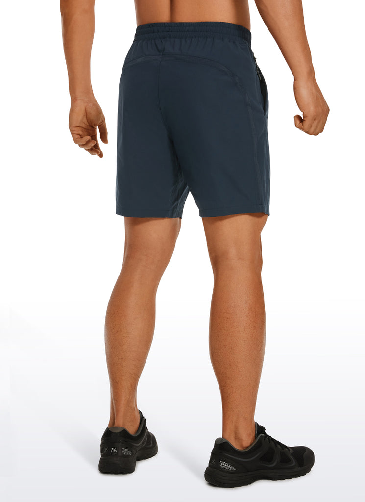 CRZ YOGA Men's Running Ultra-Light Linerless Shorts 7'' True Navy