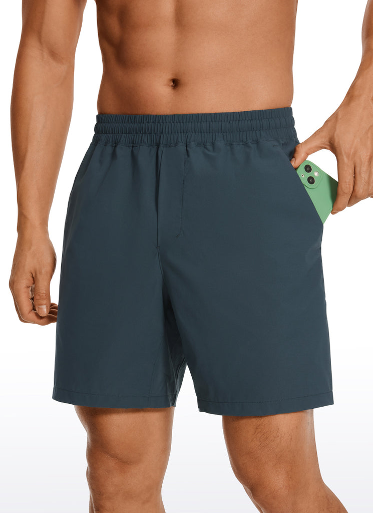 CRZ YOGA Men's Running Ultra-Light Linerless Shorts 7'' Stelindigo