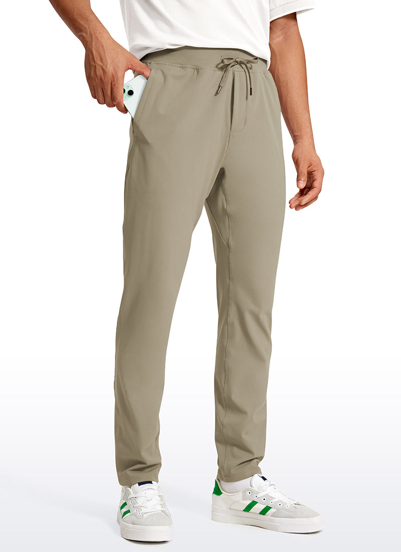 CRZ YOGA Men's Train Relaxed Fit On the Travel Pants 30'' Khali Barley