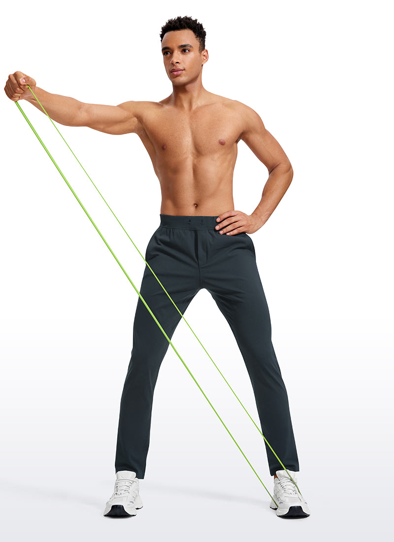 CRZ YOGA Men's Train Relaxed Fit On the Travel Pants 30'' Melanite