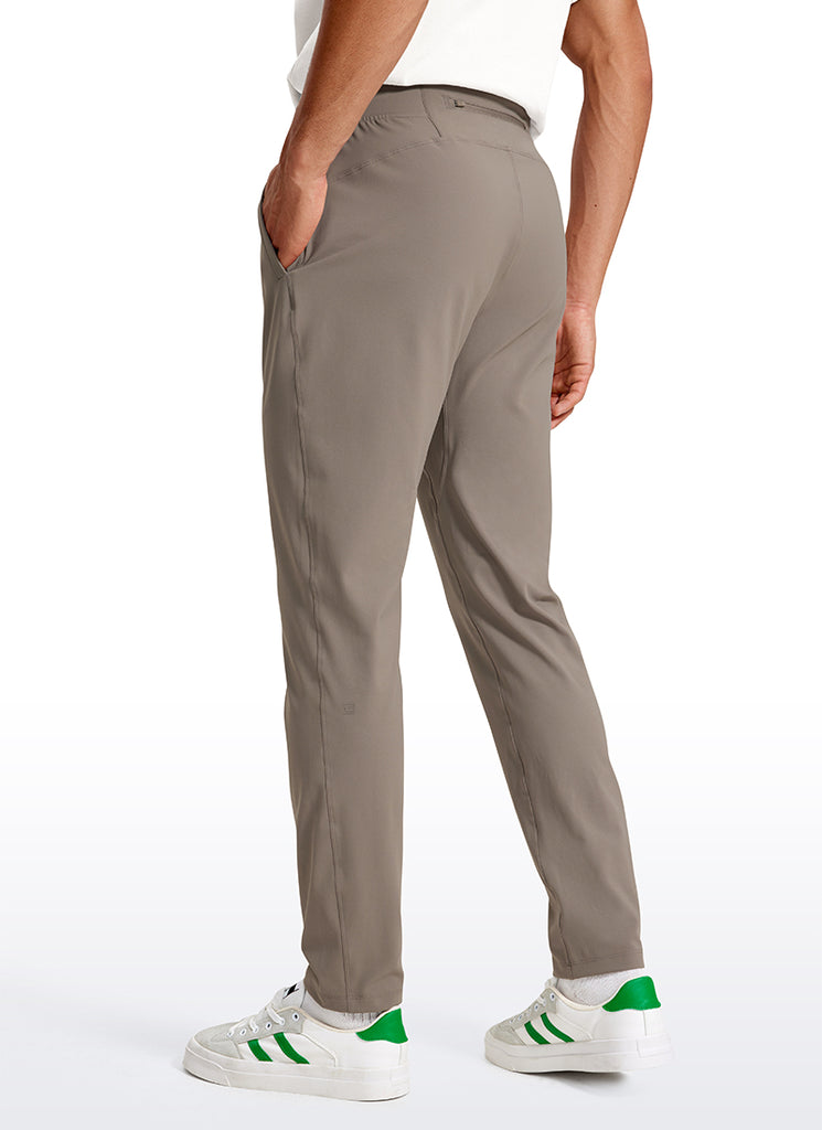CRZ YOGA Men's Train Relaxed Fit On the Travel Pants 30'' Cliff Ash