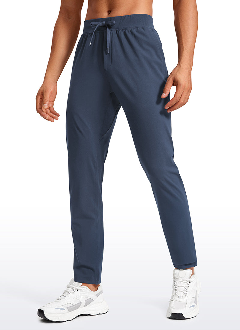 CRZ YOGA Men's Train Relaxed Fit On the Travel Pants 30'' Electric Blue